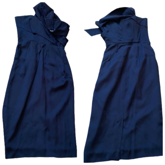 The Kooples  Strapples Midi  Dress - Picture 2 of 16